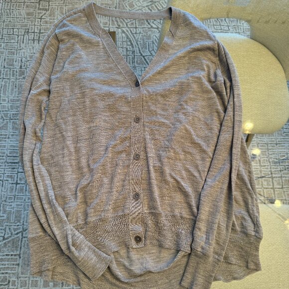Alexander Wang Merino Wool Open Back Cardigan - Picture 1 of 3